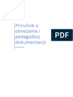 Priručnik o Obvezama I Pedagoškoj Dokumentaciji - Gimnazija Pula