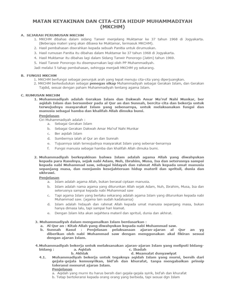 MKCH Muhammadiyah | PDF