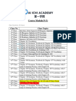 Dai Ichi Academy Course Module