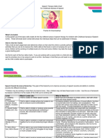 Speech Therapy Skills Chart For Childhood Apraxia of Speech