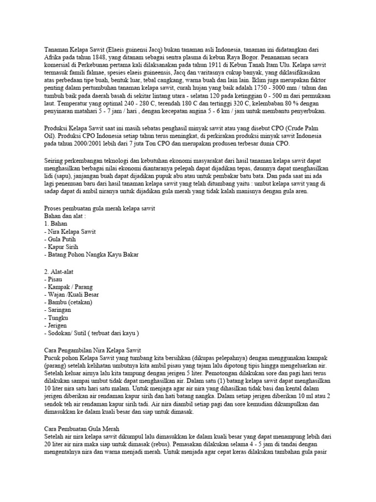 Tanaman Kelapa Sawit Pdf