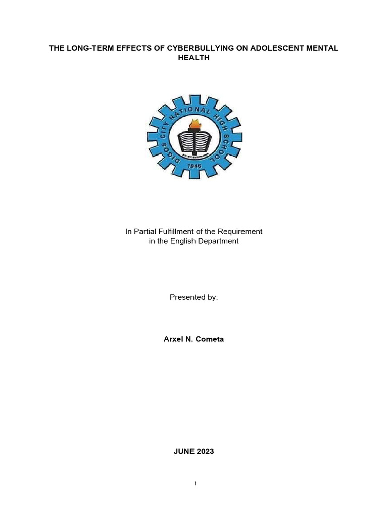 Cyberbullying's Impact on Teens | PDF | Cyberbullying | Adolescence