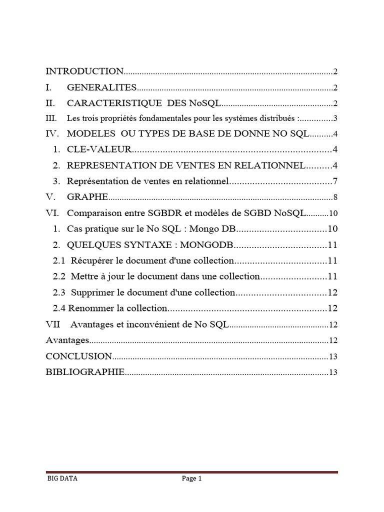 Introduction aux Bases de Données NoSQL | PDF | NoSQL | MongoDB