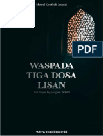 Khutbah Jumat 4 Waspada 3 Dosa Lisan 1