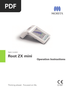 Root ZX Mini Apex Locator Manual | PDF | Electrical Connector