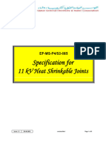 EP-MS-P4-S3-085 - 11kV Heat Shrinkable Joints - (KM Material Spec)