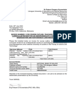 Kumambala LM Course Review Invoice