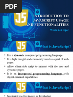 Intro To Javascript