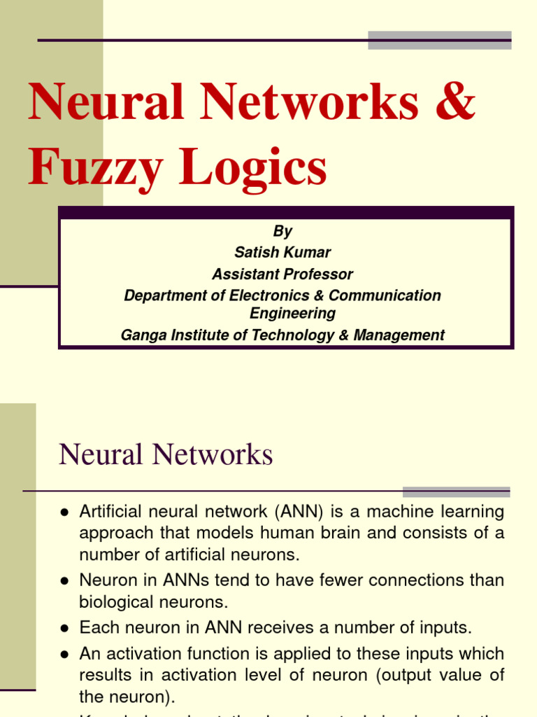 Neural Networks and Fuzzy Logic Overview | PDF | Computational Science ...