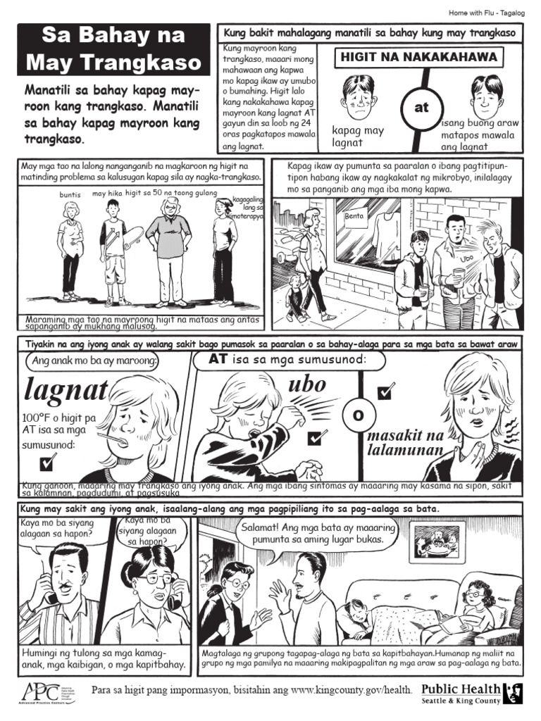 Home With Seasonal Flu Tagalog PDF