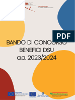 Bando Di Concorso Benefici Dsu A A 2023 24