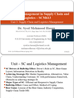 Lecture 3,4,5 - SC and Logistics Management