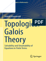 Topological Galois Theory: Askold Khovanskii