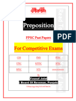 3 Preposition FPSC Past Papers