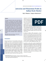 A Study of Contrarian and Momentum Profits in Indian Stock Market