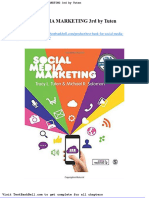 Test Bank For Social Media Marketing 3rd by Tuten