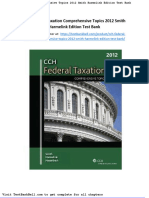 CCH Federal Taxation Comprehensive Topics 2012 Smith Harmelink Edition Test Bank