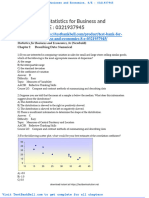 Test Bank For Statistics For Business and Economics 8 e 0321937945