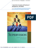 Test Bank For Supervision Concepts and Practices of Management 13th Edition