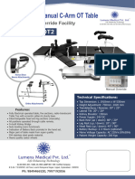 Electric With Manual C-Arm OT Table