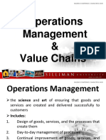 CH 1 - OM and Value Chains