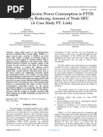 Analysis of Electric Power Consumption in FTTH Network by Reducing Amount of Node HFC (A Case Study PT. Link)