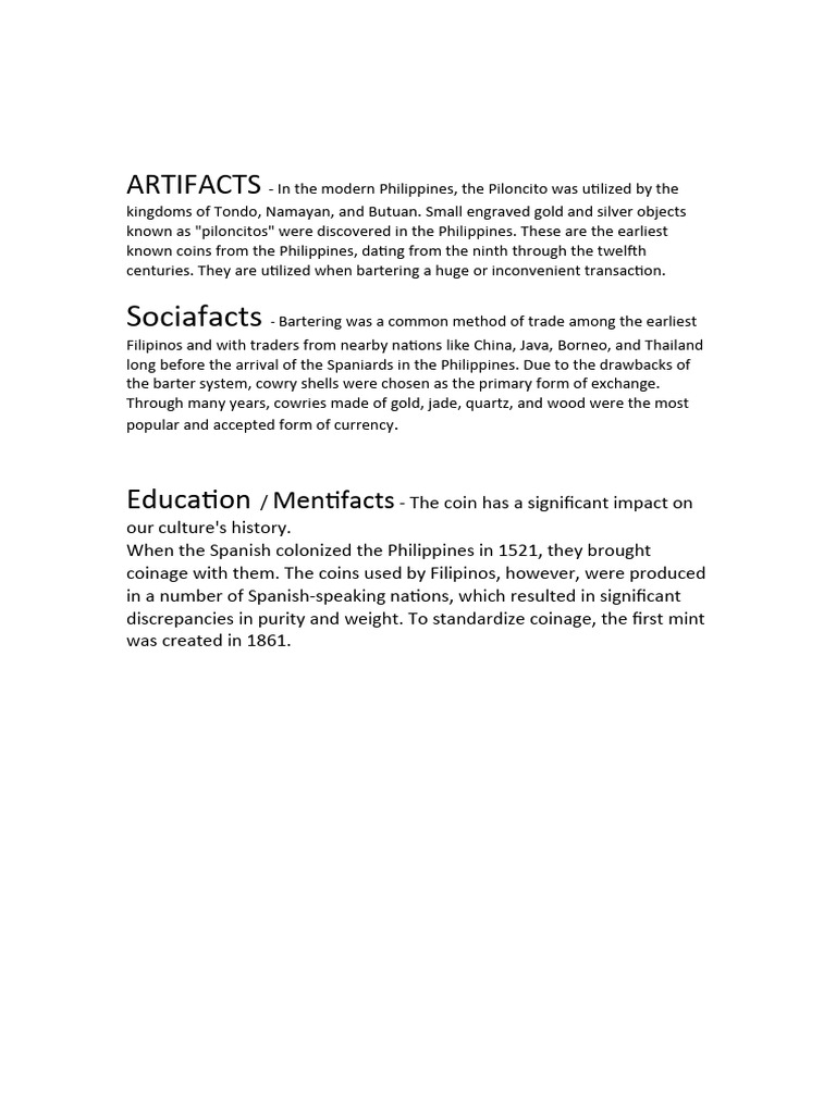 History of Early Philippine Currency | PDF
