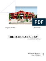 The Scholar-Gipsy: English Literature Semester-Ii