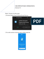Tugas Komputer & Masyarakat, Tutorial Cara Menggunakan Aplikasi Dana