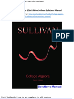 College Algebra 10th Edition Sullivan Solutions Manual