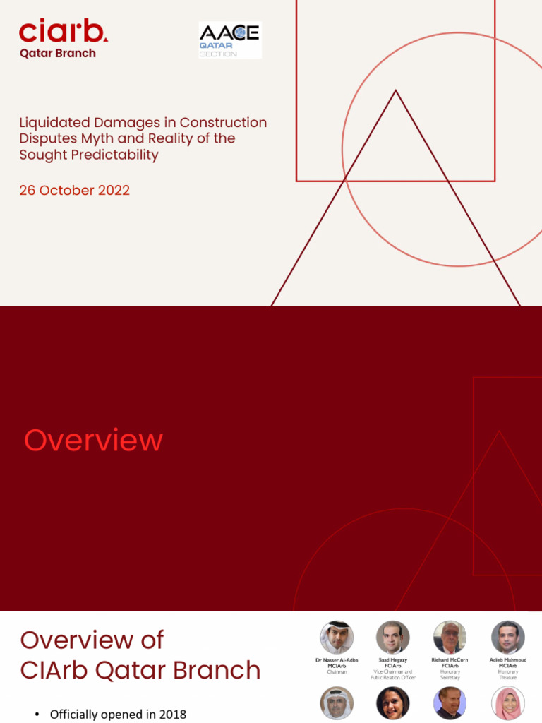 Liquidated Damages in Construction Dipsutes Myth and Reality of The