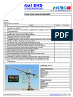 Tower Crane Safety Inspection Checklist Global EHS