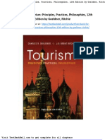 Test Bank For Tourism Principles Practices Philosophies 12th Edition by Goeldner Ritchie