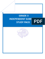 Summer Independent Study Pack Gr3