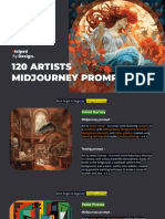 120 Artists Prompts Professionnal Prompts For Midjourney Helped by Design v1