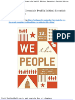 Test Bank For We The People Essentials Twelfth Edition Essentials Twelfth Edition