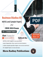 Dey's Bst-Xii - Notes and Sample Papers For 2024 Exam