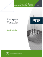 Taylor JL Complex Variables