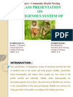 Indigenous System of Medicine