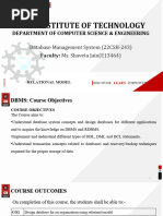 Lecture 1.2.5 - Relational Model (RM)