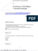 The Physical Universe 15th Edition Test Bank Konrad Krauskopf