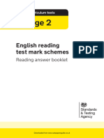 ks2 2019 English Reading Mark Scheme