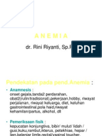 Anemia: Dr. Rini Riyanti, SP - PK