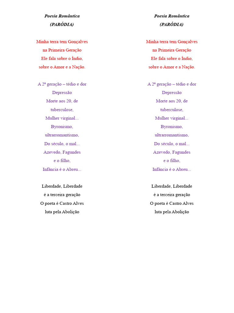 Poesia Romântica PDF