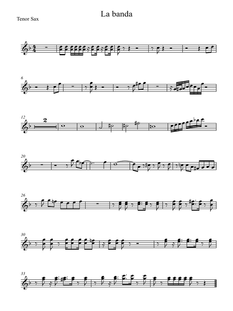 Tenor Sax | PDF