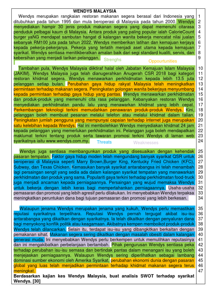 Kajian Kes Swot PP Sem 2 | PDF