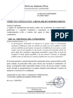 Circolare Di Comportamento 15.09.2023