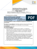 Guia de Actividades y Rúbrica de Evaluación - Tarea 2 - Enfoques y Teorías de La Inteligencia y La Creatividad en Psicología