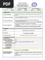 DLP 7 - Concentration of Solutions