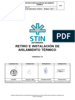 Procedimiento STIN - Retiro e Instalación de Aislamiento Térmico